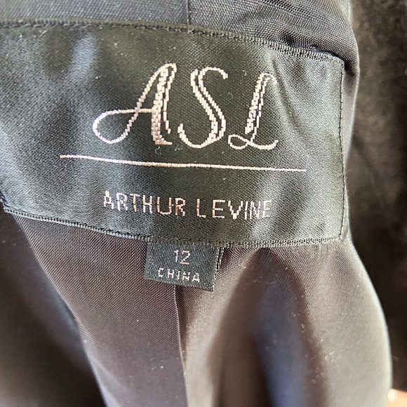 ASL Arthur Levine Gray Wool Blend Coat - Picture 4 of 5